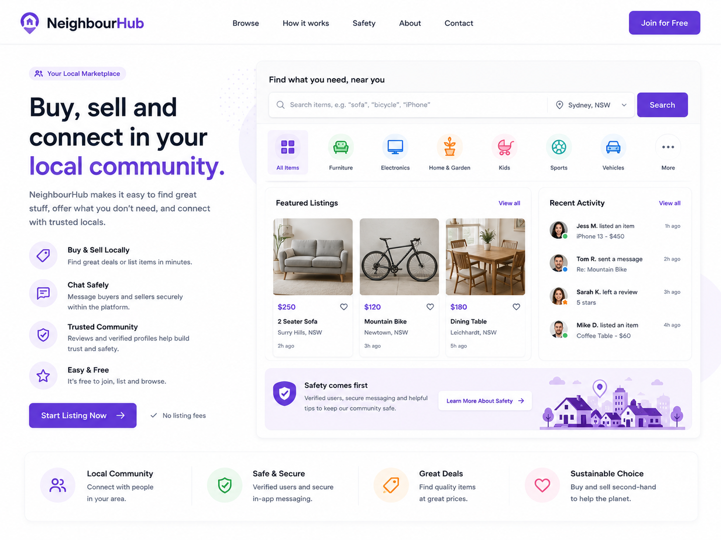 Local marketplace app